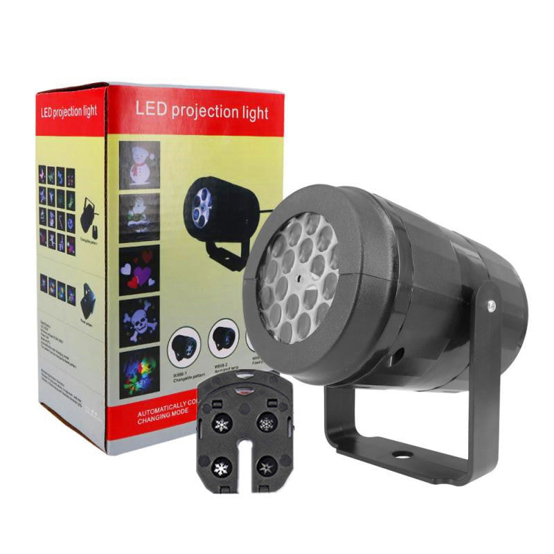 LED Snowflake Projector Light – Rotating Christmas Party & Outdoor Holiday Decor