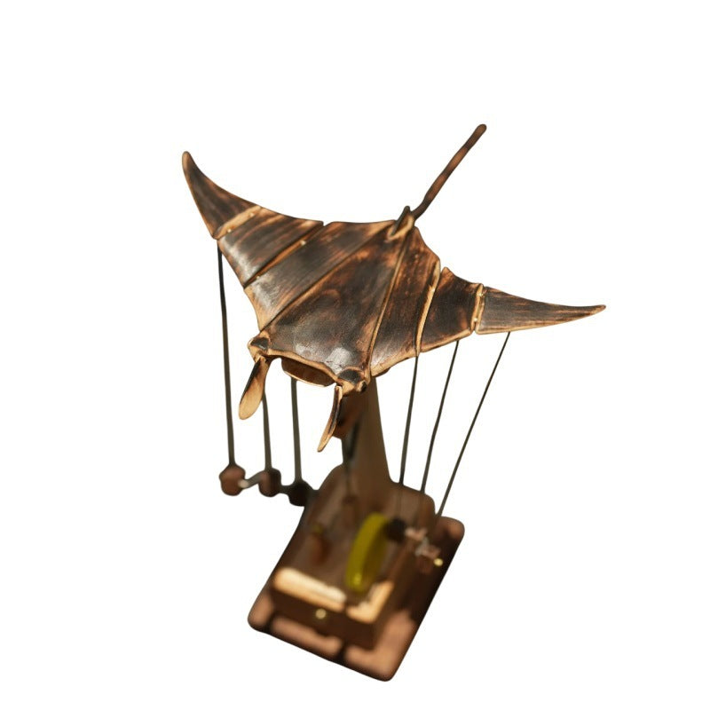 Electric Bionic Manta Ray Figurine – Realistic Handmade Swimming Motion Decor