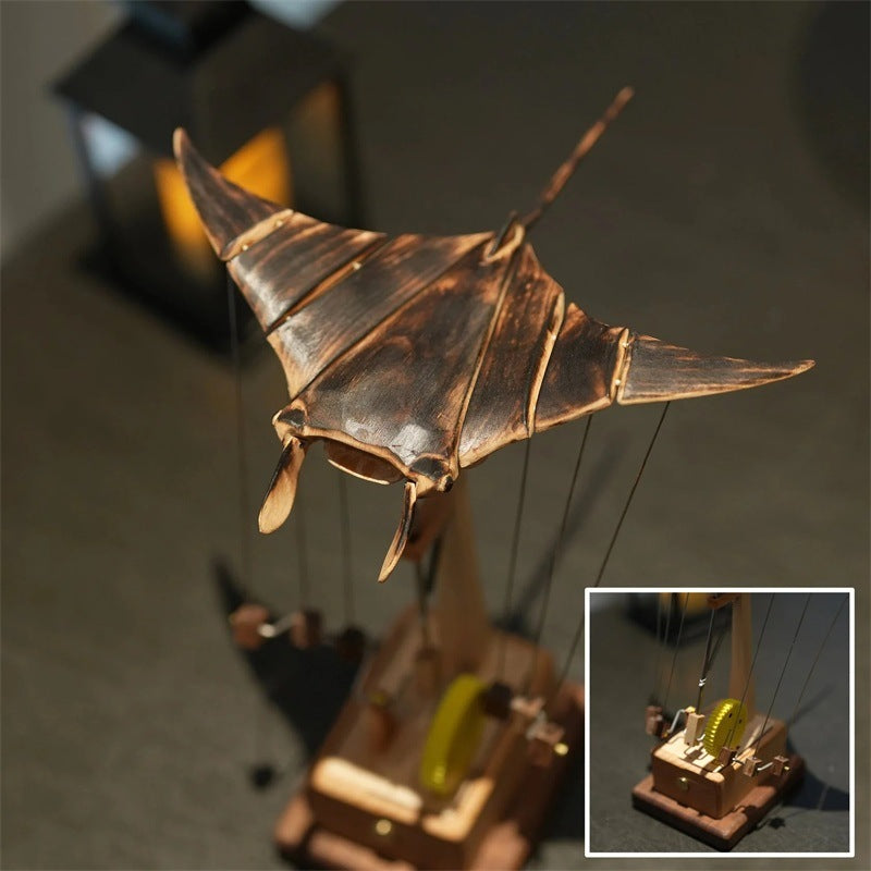 Electric Bionic Manta Ray Figurine – Realistic Handmade Swimming Motion Decor