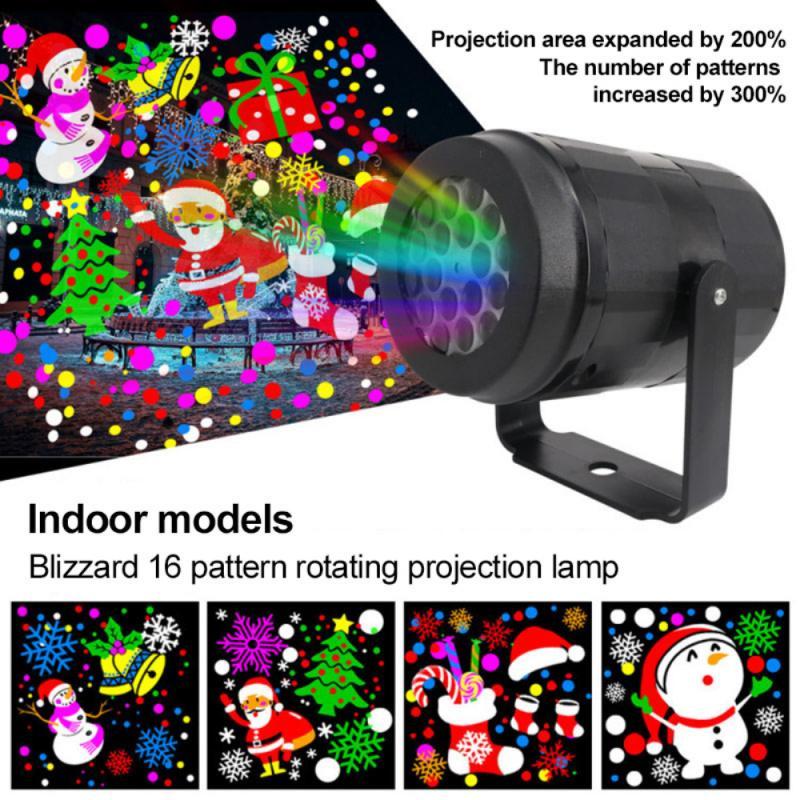LED Snowflake Projector Light – Rotating Christmas Party & Outdoor Holiday Decor